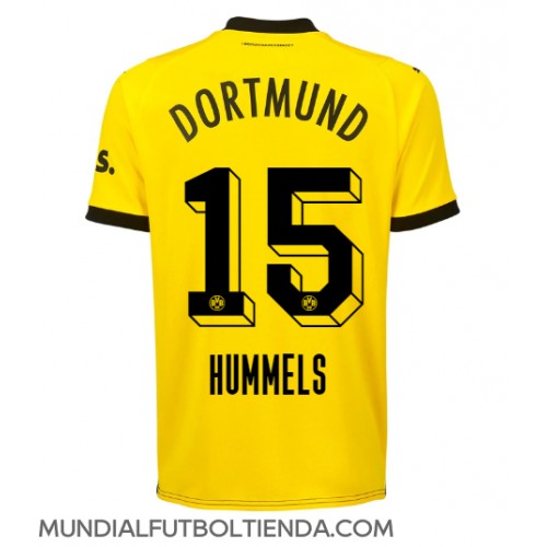Camiseta Borussia Dortmund Mats Hummels #15 Primera Equipación Replica 2023-24 mangas cortas